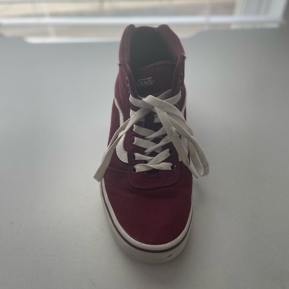 ⚡️SALE HIGHTOP GIRLS BURGUNDY VANS - Picture 2 of 5